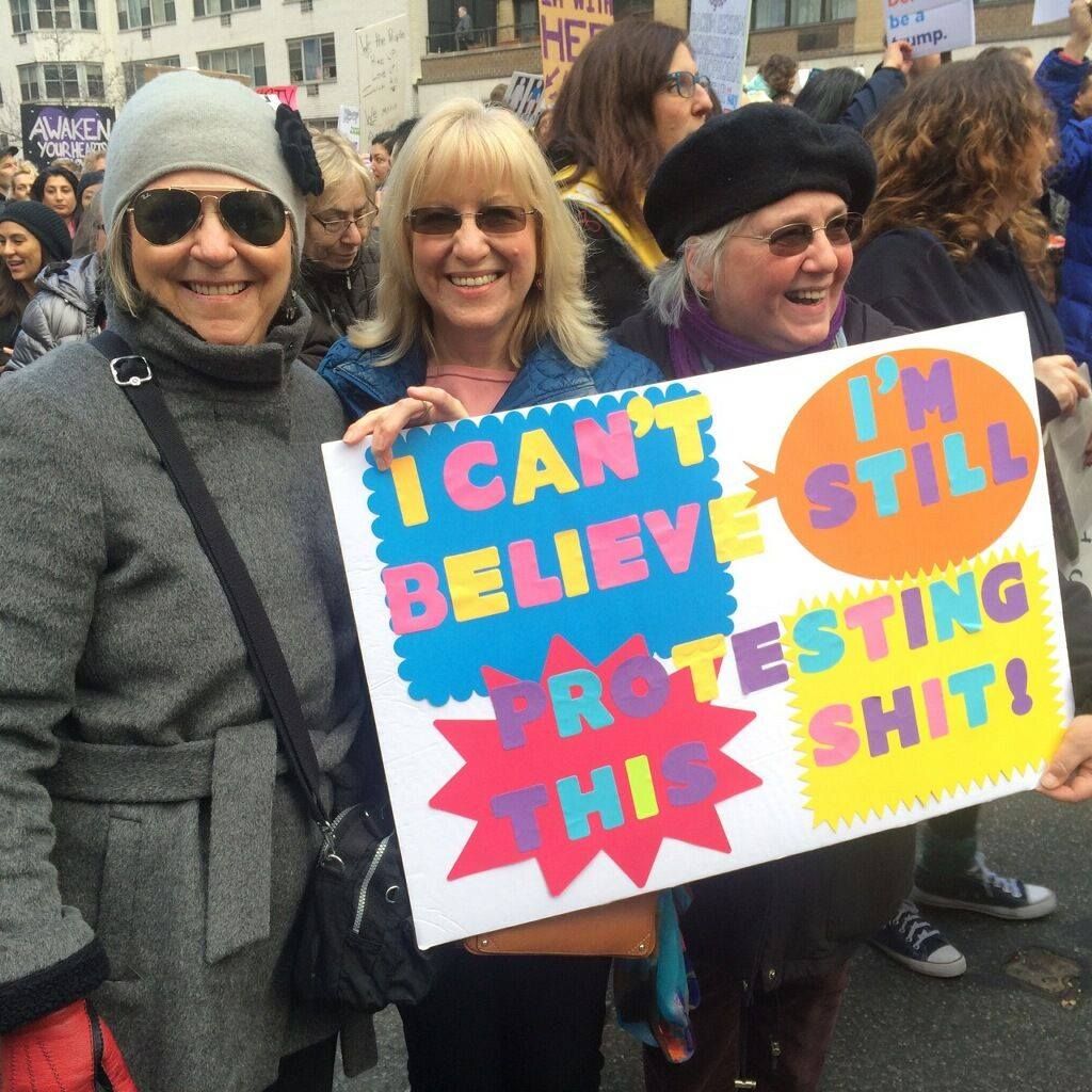 I can't believe I'm still protesting this shit.