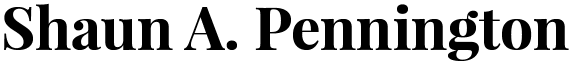 Shaun_A._Pennington